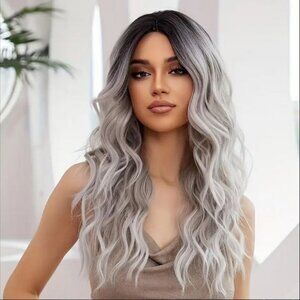 Women'S 26" Long Curly Wavy Synthetic Wig  Heat Resistant High Temperature Fiber